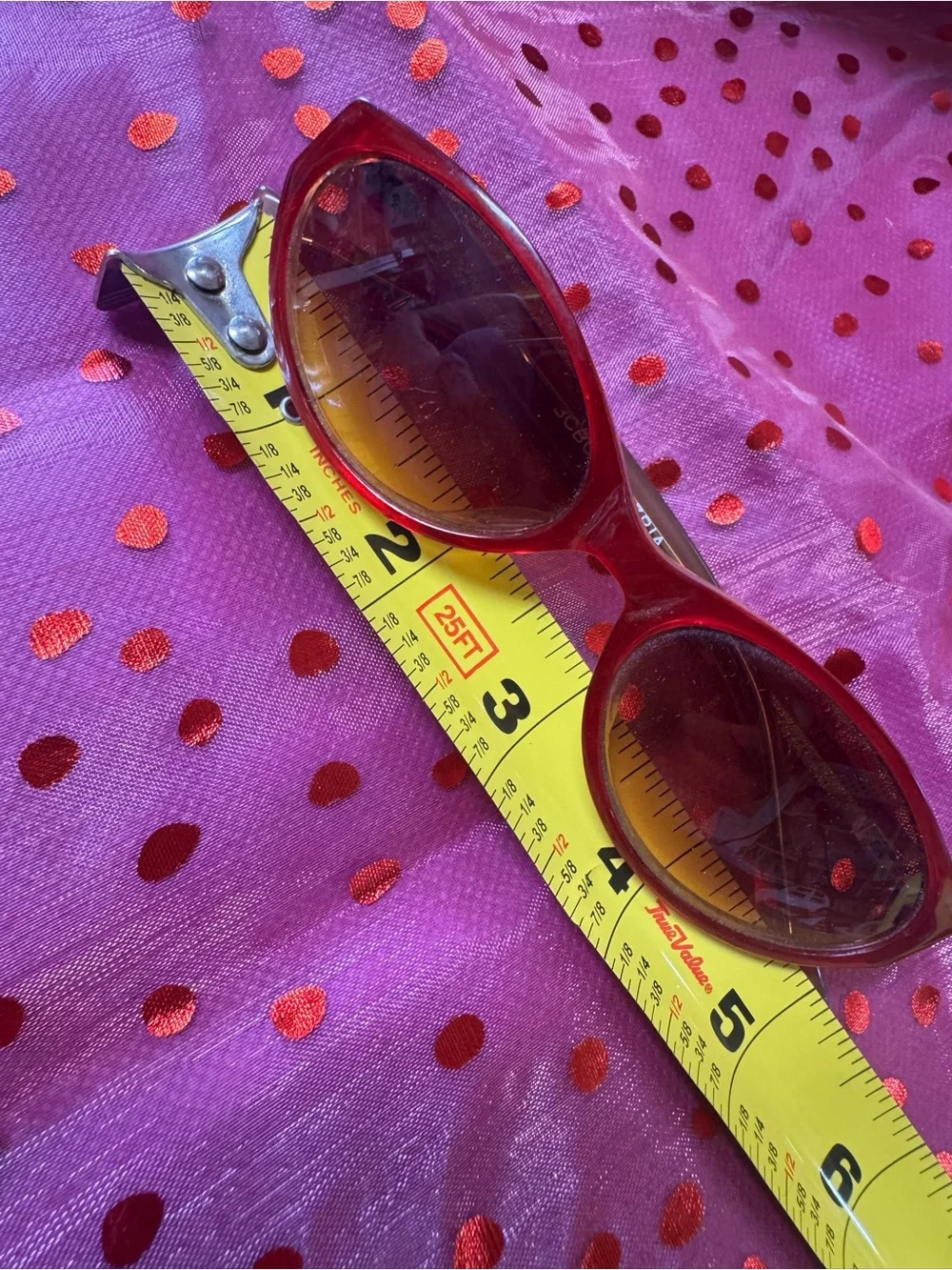 BCBGMaxAzria Red Cat-Eye Sunglasses